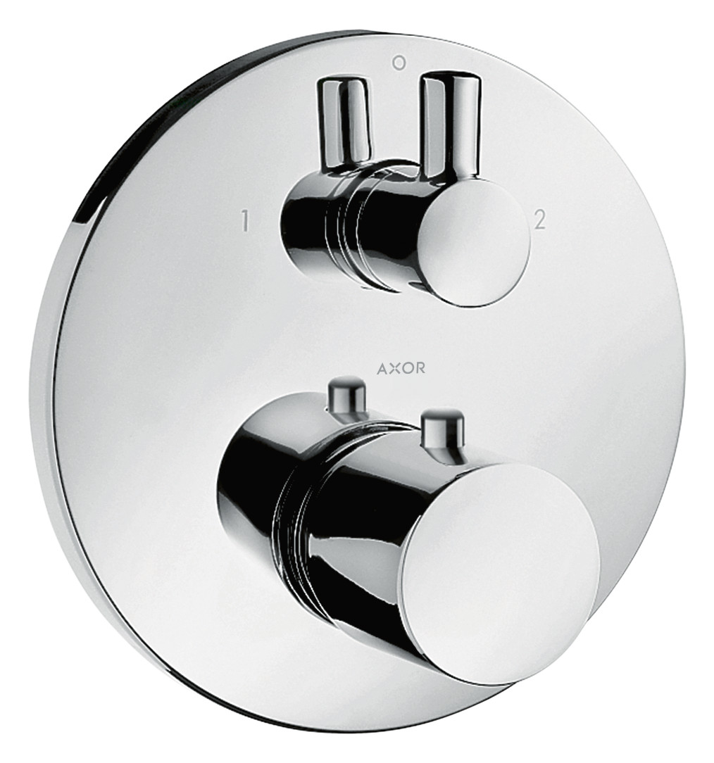 hansgrohe Fertigmontageset Axor Uno UP-Thermostat, mit Ab- und Umstellventil, chrom