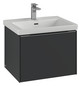 V&B Waschtisch-Unterschrank Subway 3.0 57,2x42,9x47,8cm, mit LED/Griff Volcano black, volcano black