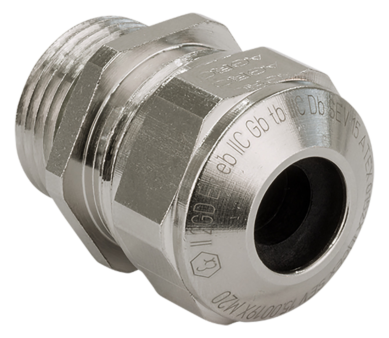 Ex-Kabelverschraubung Progress M10 Ms si 10mm IP68 ger m.Zugentlastung vernick 2