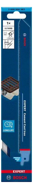 Bild Säbelsägeblatt EXPERT S 1750 RD Bosch VE à 1 Stück Cement Cast Iron-1