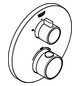 GROHE Fertigmontageset Grohtherm UP-Brause-Thermostat, mit integrierter 2-Wege-Umstellung, rund, chrom