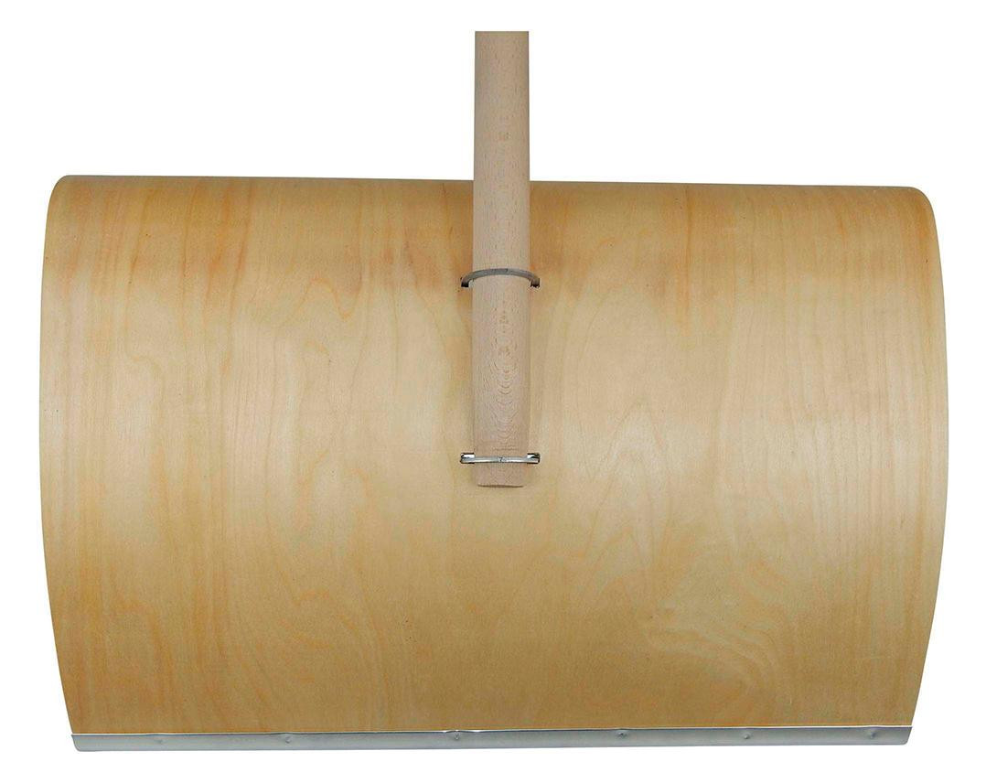 Bild Schneeschieber Holz 500mm mit Stiel+Alu- Schutzkante - SHW-4