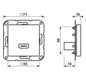 HDMI-Steckdose AS/A UPmont Kanaleinb ws Unterputzmontage 1HDMI RAL9010