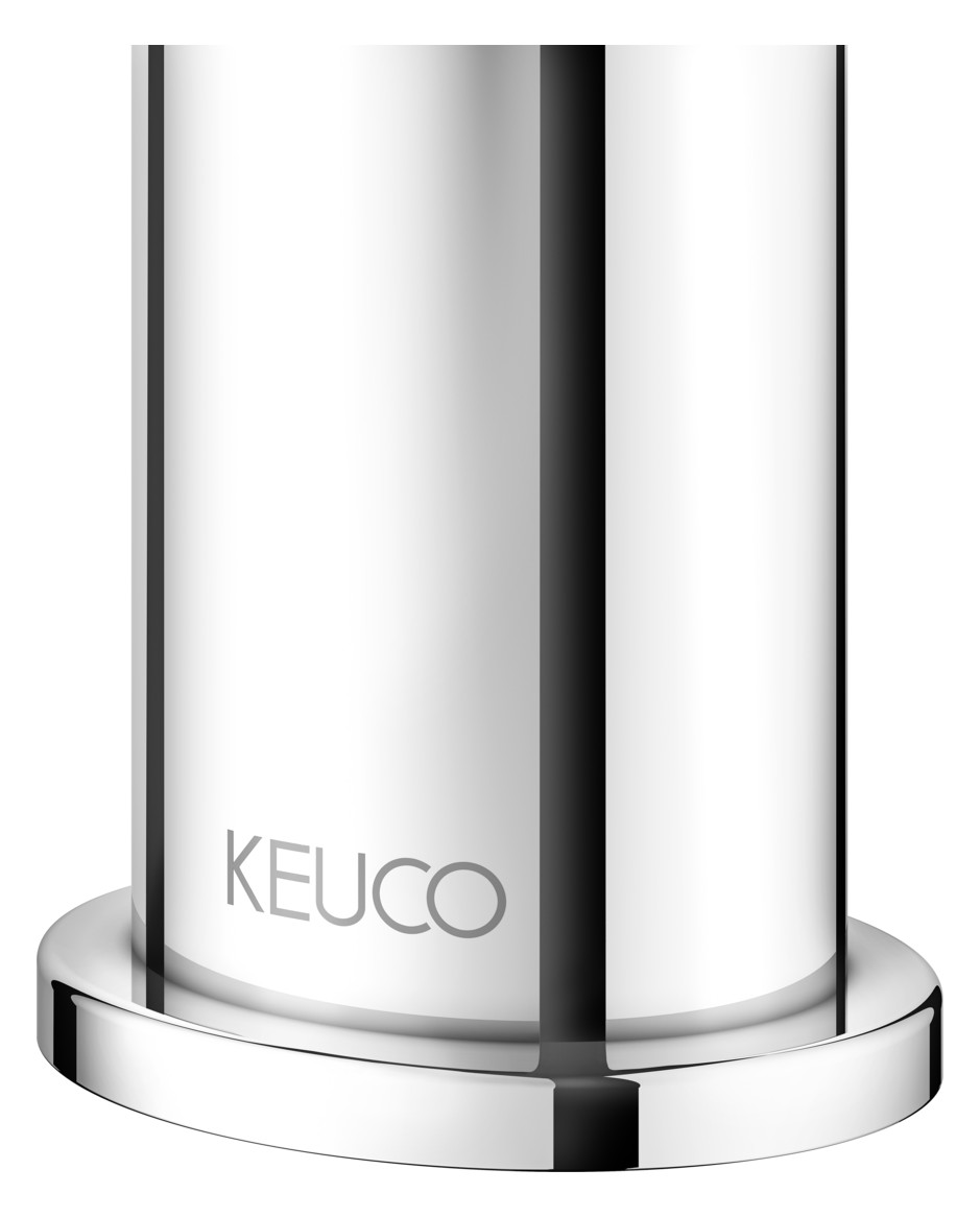 KEUCO Bidet-Einhebelmischer IXMO Flat Ausladung 110mm, mit Ablaufgarnitur, verchromt