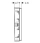 Geberit Rohbaubox ONE Breite 120 cm, für Spiegelschrank, Höhe 90cm, für Trockenbau
