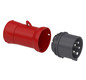 CEE-Stecker 4p 16A IP44 Acti9 380-415 V (50+60 6h Schraubkl Kst Verschraubung