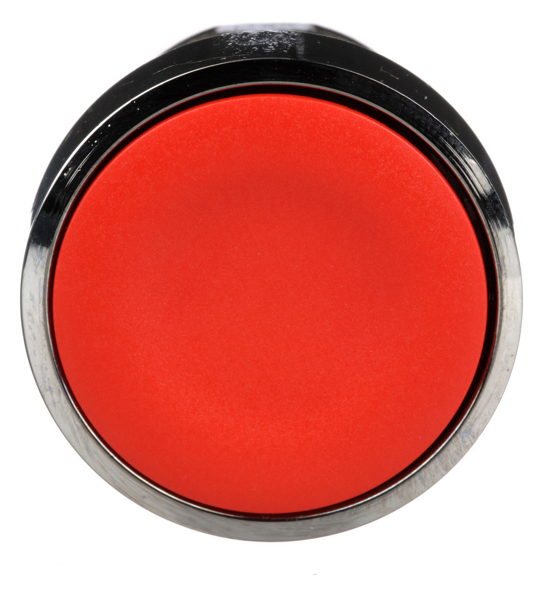 Drucktaster Front 1f rt Ø22,5mm rnd IP66 Tastend