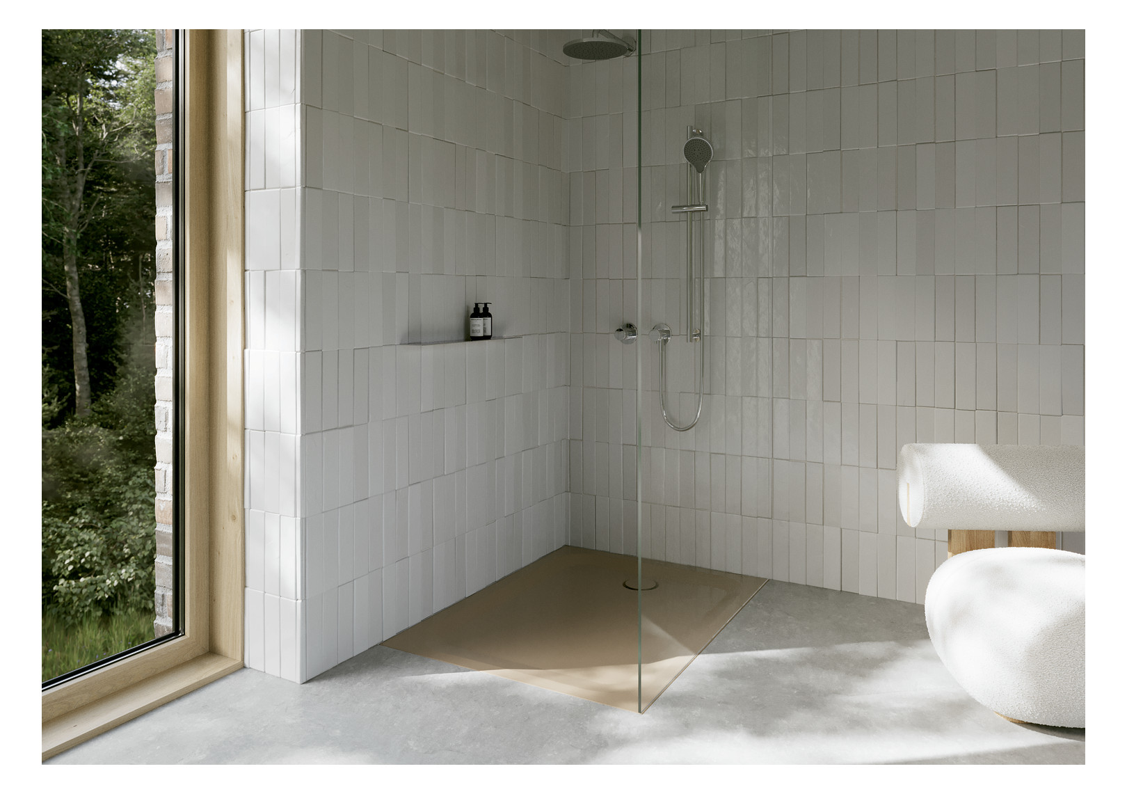 Duschwanne BetteUltra 8727 110x75x3,5cm, Antirutsch/Pro, greige