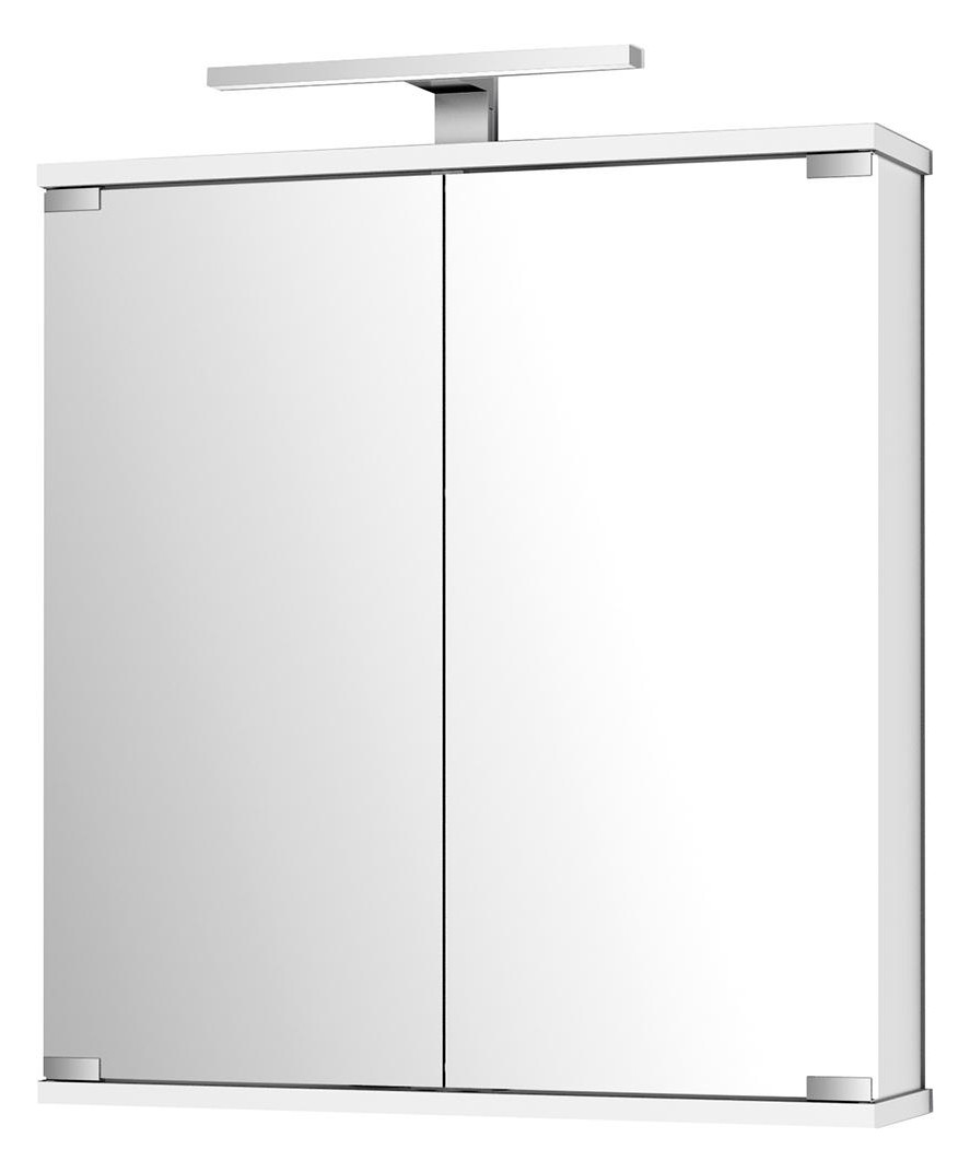Bild Spiegelschrank Kandi LED weiß 60x70,2(65 )x19,4(14,3)cm - jokey-0