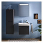 Duravit Waschtisch-Unterschrank No. 1 59 x 42,6 x 47,8 cm, Graphit Matt, 1, Schubkasten, 1 Auszug, wandhängend