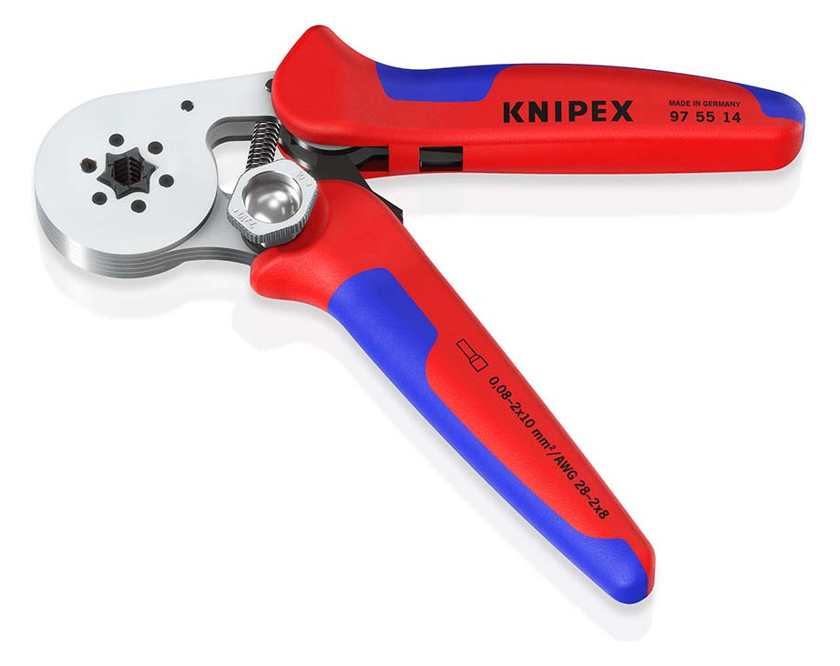 Crimpzange mech 180mm versch.Eins 0,08-10qmm AWG28-8