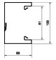 Geräteeinbaukanal ST 100x65mm vz 5300qmm GEB-K 2000mm