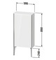 Duravit Halbhochschrank XViu 50x24x89cm, champagner matt, Tür links, Eiche natur