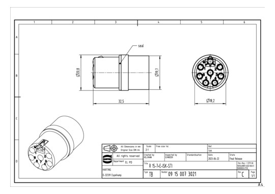 HART Stifteinsatz R15        09150073021 
