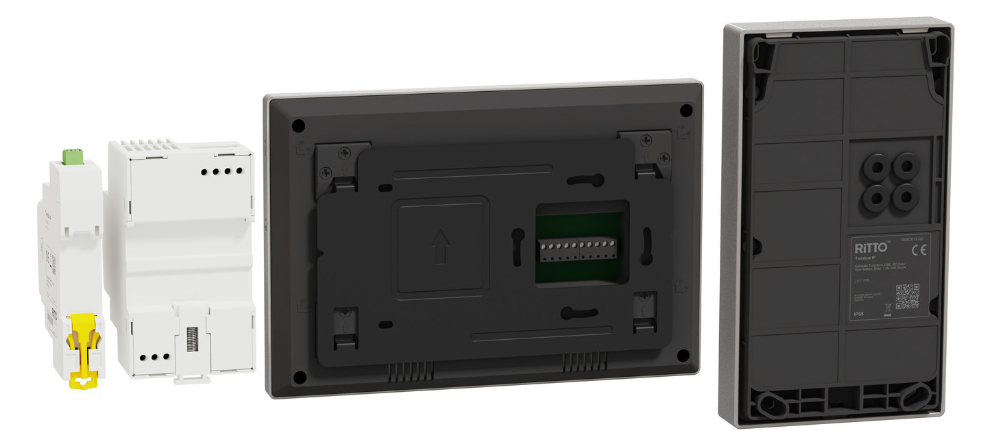 Video-Türsprechset 2Draht 1xTeiln AP/AP anthgr sw Aufputz/Aufputz 1LS Video-Türsprechset 2Draht 1xTeiln AP/AP anthgr sw Aufputz/Aufputz 1LS