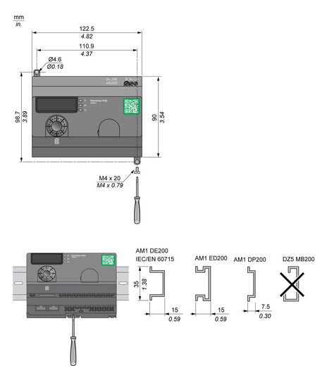 Funkempfänger 2xRJ45 24-240V AC/DC