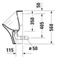 Duravit Absaug-Urinal DuraStyle 30x34cm, Zulauf von hinten, Rimless, ohne Fliege, weiß