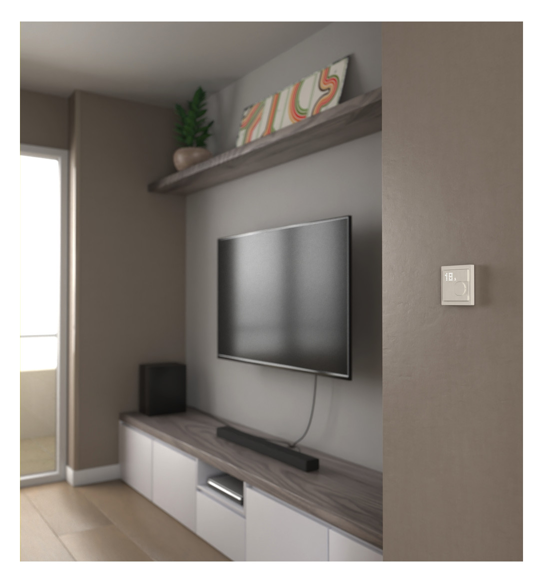 Raumtemperaturregler Zigbee ws mt Bedienelement Mit Vor-Ort Bedienung