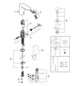 GROHE Infrarot-Waschtisch-Armatur Bau Cosmopolitan E 1/2", mit Mischung, Temperaturbegrenzer, Batteriebetrieb, chrom