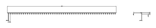 Phasenschiene 1ph 18mm 1016mm 10qmm 63A Stift Isoliert