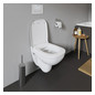 Duravit WC-Sitz D-Code Compact ohne Absenkautomatik, Scharniere Edelstahl, weiß