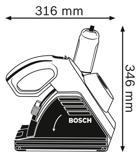 Bosch Wandschlitz-Fräse 150mm    GNF35CA 