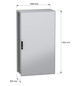 Standschrank ST IP55 B1000xH1800xT500mm m.MPL pulverbesch RAL7035 Koppelbar