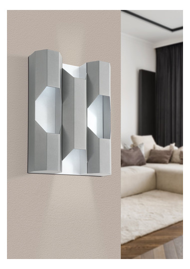 EGLO Wandleuchte/4 GU10 Silber     98841 