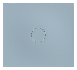 Bette Duschfliese BetteAir 1000 x 900 mm, blue satin, Rechteck, glasierter Titan-Stahl, mit Minimum-Täger