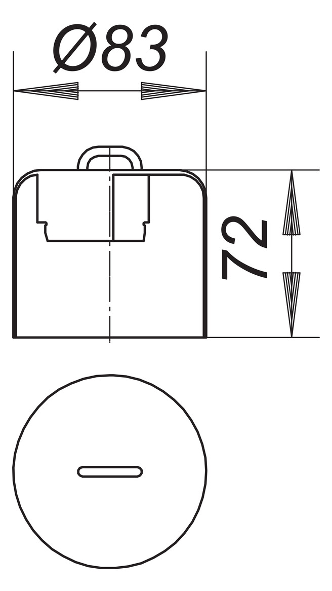 Dallmer Geruchsverschlussglocke Polypropylen, hochschlagfest, zu Ablaufgehäuse 61