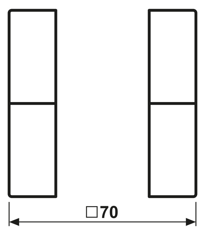 Wippe Serien Schalter LS sw glz f.Bussystem