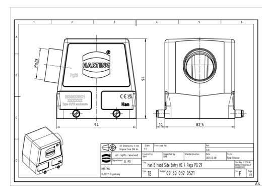 HART Tüllengehäuse           09300320521 