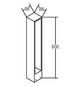 LED-Pollerleuchte 9W IP54 3000K 700lm graphit 1LED Alu Gl_tr