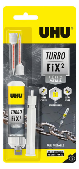 UHU-2K-Klebstoff TURBO FIX LIQUID METALL - 10g