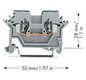 Reihenklemme 0,08-2,5qmm Serie 280 24A 1Etage 2kl gr Hutschiene TH35