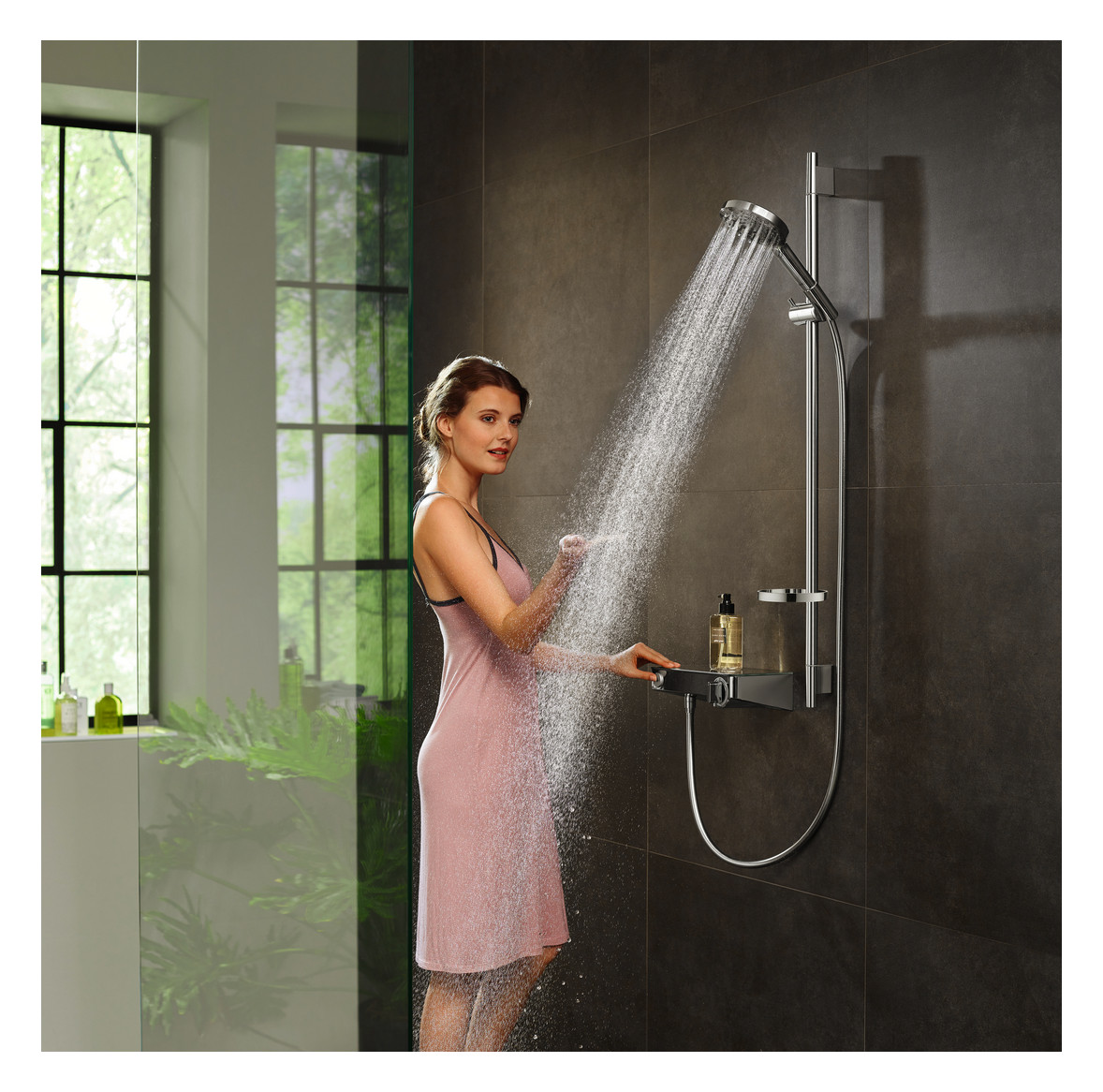 hansgrohe Brausethermostat ShowerTablet Select 300 300x160mm, AP, 1 Verbraucher, chrom