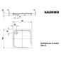 Kaldewei Duschwanne SUPERPLAN CLASSIC 391-2 100x100x2,5cm, mit Träger, Vollantislip, manhattan