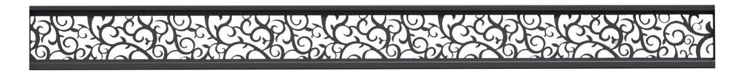 Bild ECOSTECK-Gitterfüllung, 20 x 140 x 1800 mm Aluminium Ranken ANTHRAZIT - n.a.-0