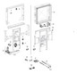 Geberit Rohbaubox ONE Breite 120 cm, für Spiegelschrank, Höhe 90cm, für Trockenbau