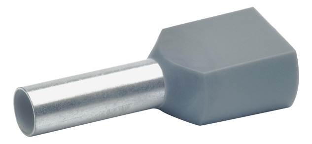ZW-Aderendhülse 4qmm 12mm isol PP gr Cu Polypropylen (PP) verzinnt