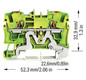 Schutzleiter-Reihenklemme 0,5-6qmm gn/ge 1Etage Hutschiene TH35