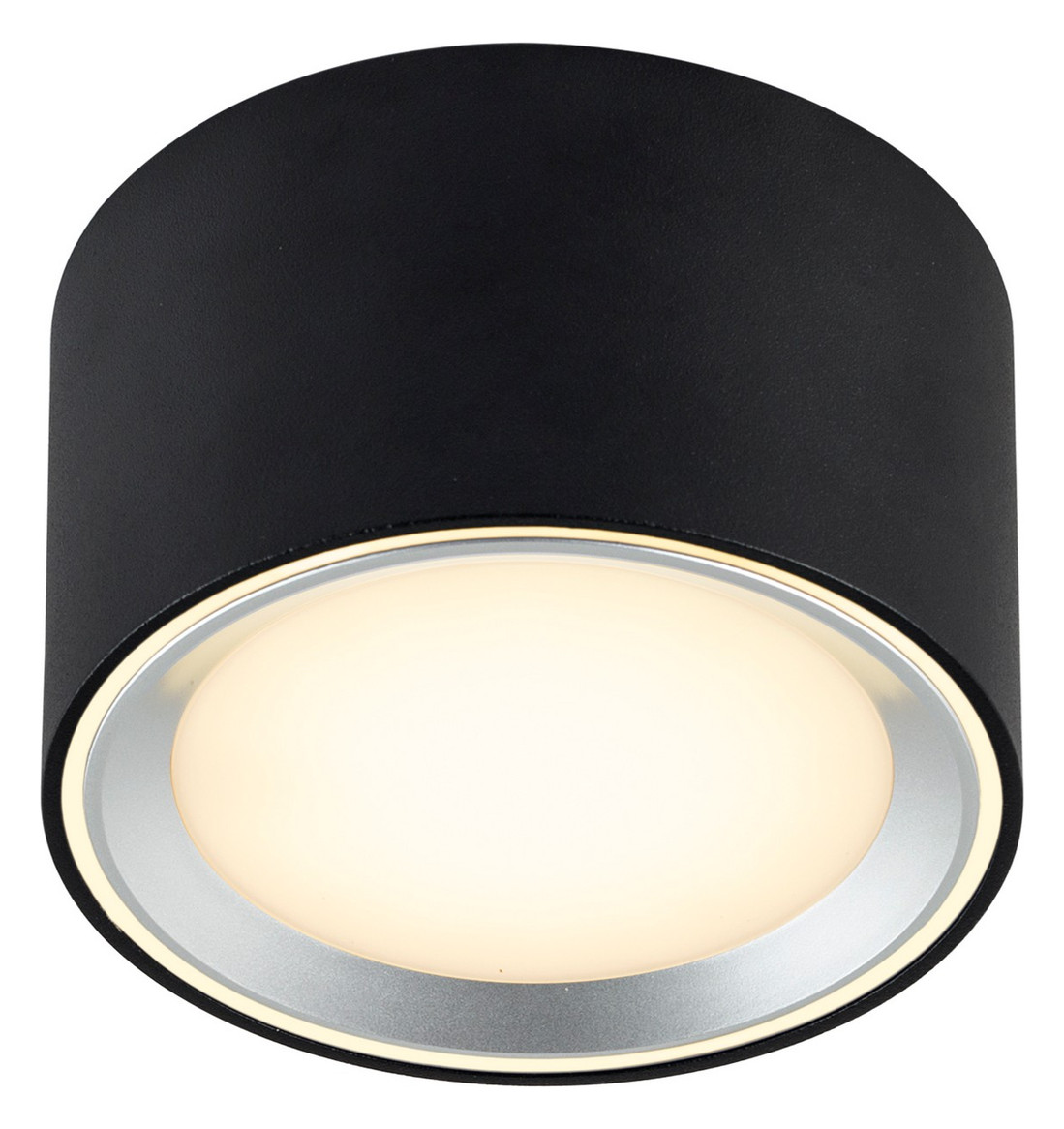LED-Deckenanbauleuchte FALLON 5,5W 2700K 500lm sw Konv IP20 Ø100x60mm