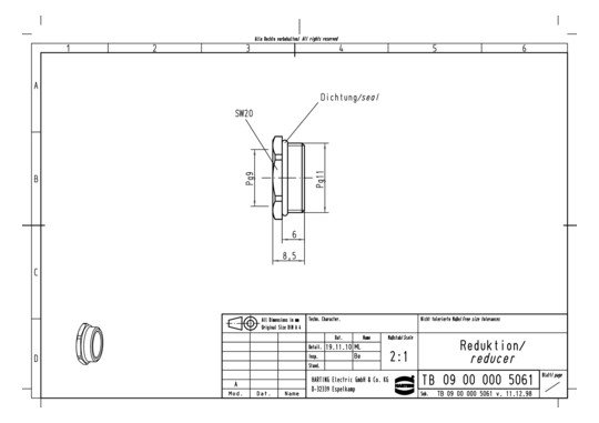 HART REDUKTION M. O-RING PG  09000005061 