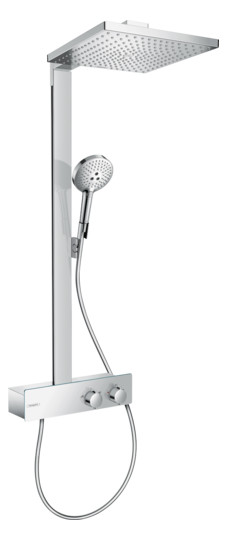hansgrohe Showerpipe Raindance E 1jet, mit ShowerTablet 350 Thermostat, chrom