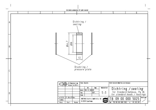 HART Dichtring Pg36          09000005025 