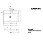 Kaldewei Einbau-Waschtisch SILENIO 3039, 120 x 46 cm, bahamabeige Perl-Effekt, ohne Überlauf, 3 Hahnlöcher