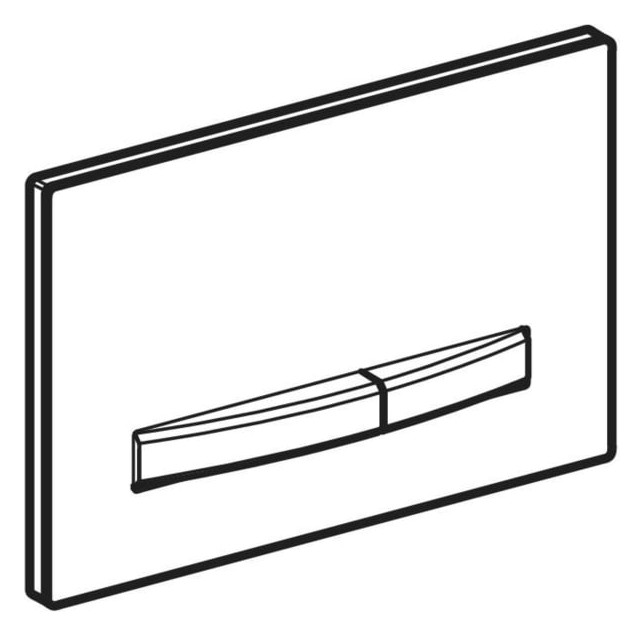 Geberit Betätigungsplatte Sigma50 Square Deckplatte sand-grau, Platte/Taste verchromt, für 2-Mengen-Spülung