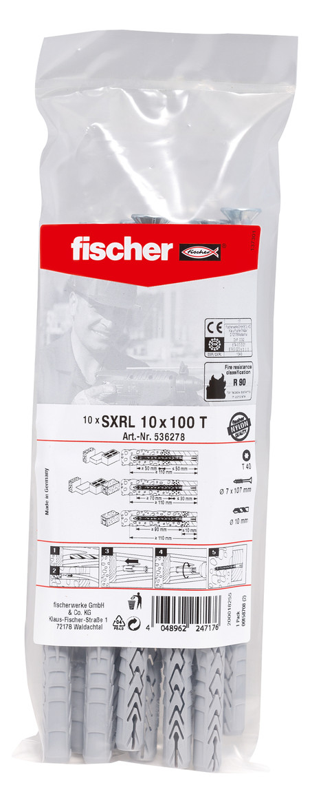 Bild Langschaftdübel SXRL 10x100 T B - fischer-1