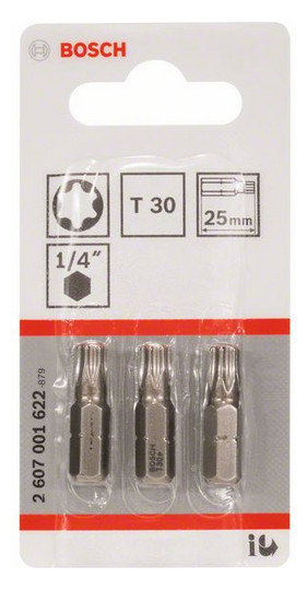 Bit TX30 L&#x3D;25mm 6,4mm(1/4) 1/4Zoll