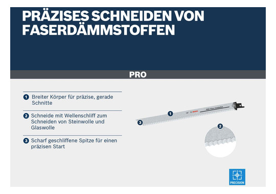 Säbelsägeblatt 300mm Kst Geeignet für Kunststoff